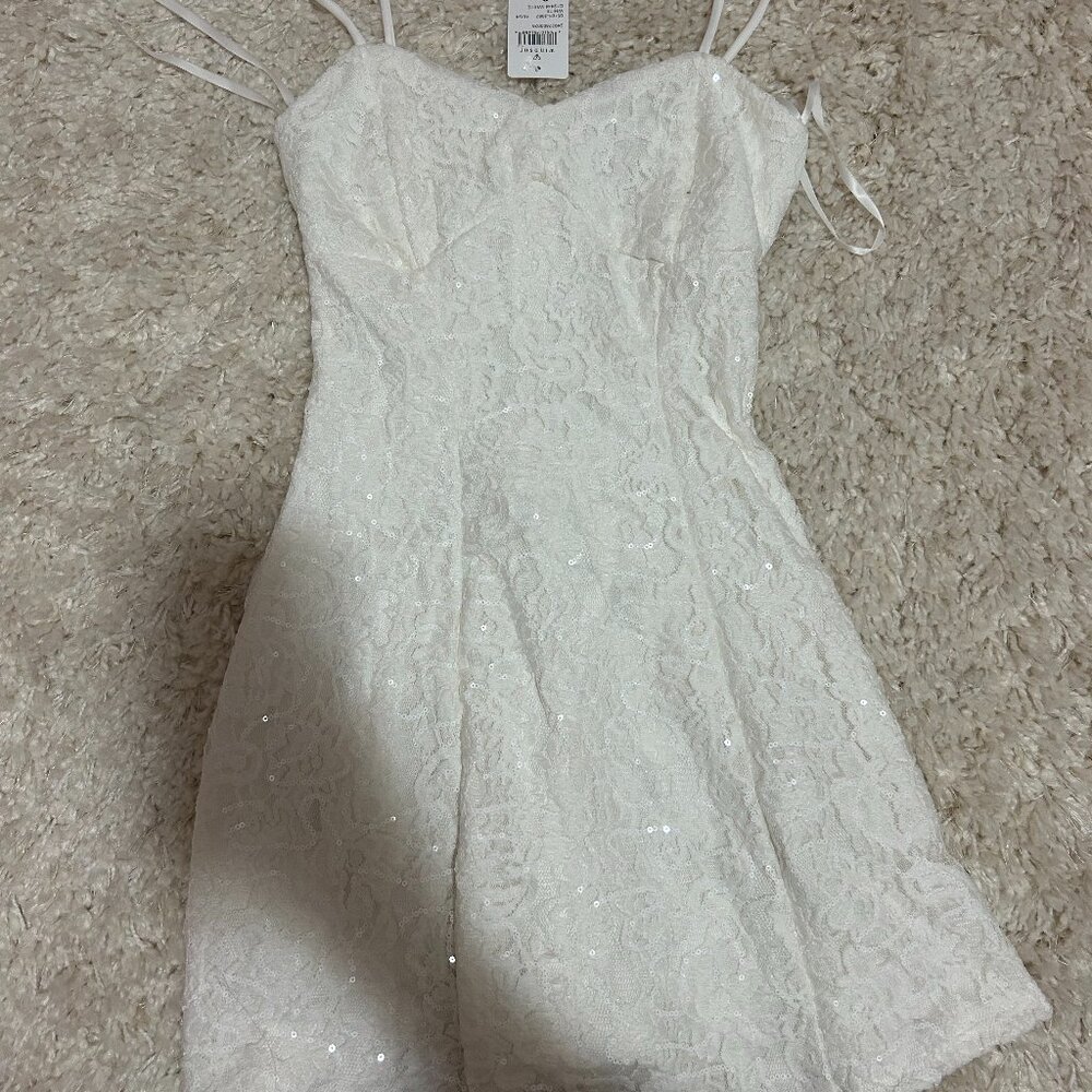 Windsor Sweet Sensation Lace A-Line Mini Dress - Picture 3 of 5